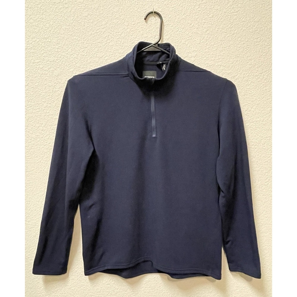 Ten Thousand The Over Zip Mens Large Blue Versatile Mock Neck Zip Pullover